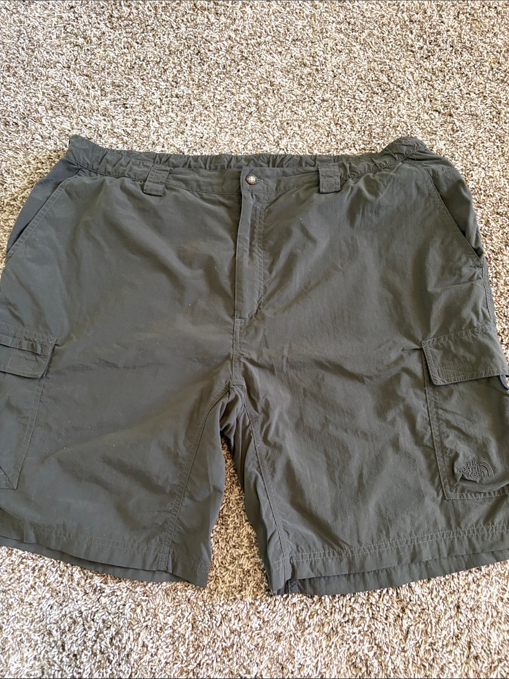 The North Face Men's Olive Green Cargo Shorts